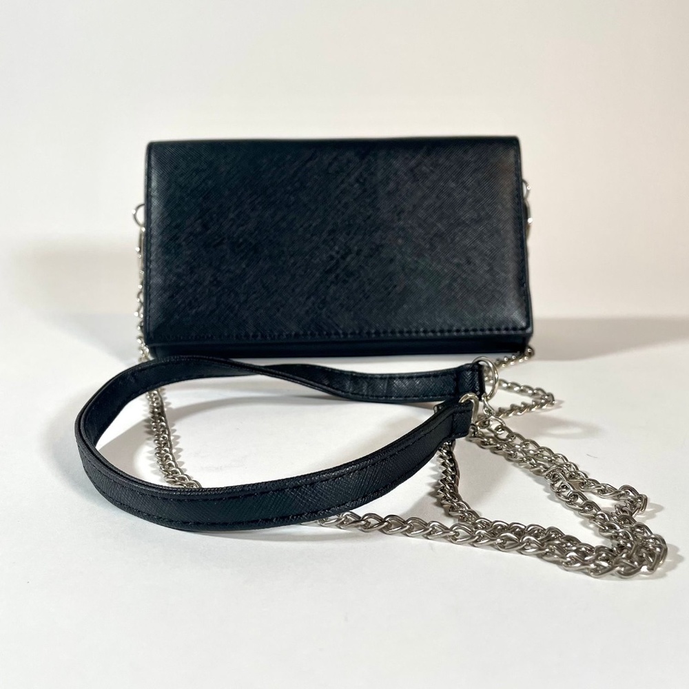Matte Black Leather Convertible Women's Purse